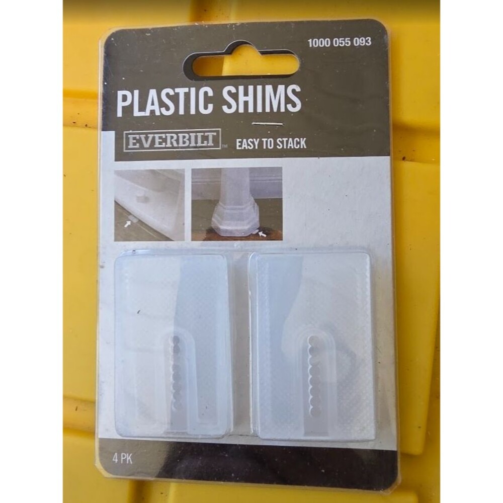 Plastic Toilet Shims (4-Pack) Everbilt 1000 055 093